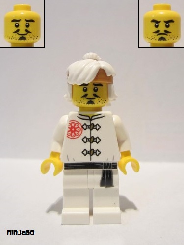 lego 2019 mini figurine njo0555 Teen Wu White Training Gi 
