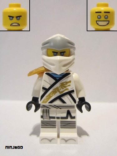 lego 2020 mini figurine njo616 Zane Pearl Gold Armor Shoulder Pad 