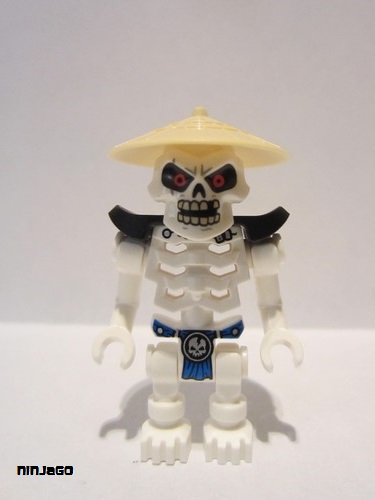 lego 2021 mini figurine njo0642 Skulkin Shoulder Armor, Asian Hat, Open Mouth 