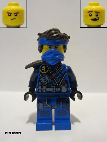 lego 2021 mini figurine njo0679 Jay The Island, Mask and Hair with Bandana 