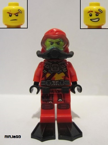 lego 2021 mini figurine njo0695 Kai Scuba Gear 
