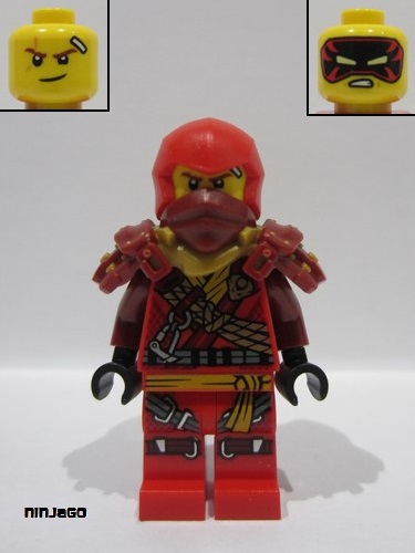 lego 2024 mini figurine njo0870 Kai Climber, Shoulder Armor 