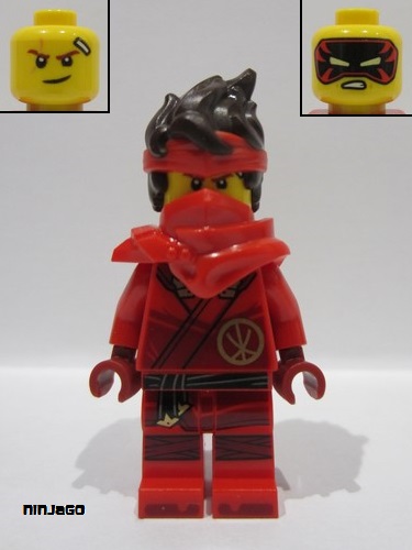 lego 2024 mini figurine njo0882 Kai Hair, Shoulder Pads 