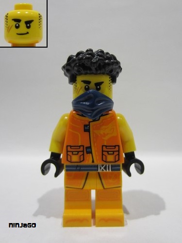 lego 2024 mini figurine njo0908 Arin Tang Jacket, Dark Blue Bandana 