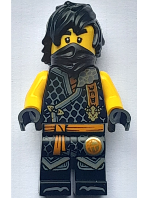 lego 2025 mini figurine njo0985 Cole Dragons Rising, Tournament Armor, Black Bandana 