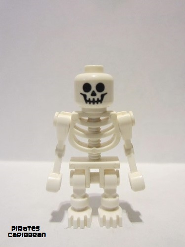 lego 2011 mini figurine gen038 Skeleton Fantasy Era Torso with Standard Skull, Mechanical Arms Bent 