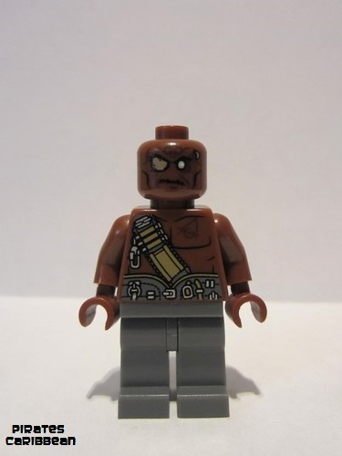 lego 2011 mini figurine poc014 Gunner Zombie  