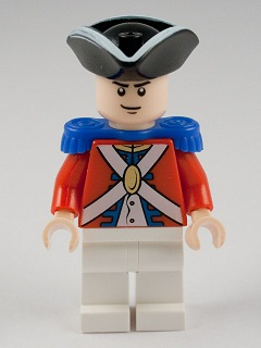 lego 2011 mini figurine poc019 King George's Soldier  