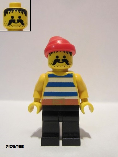 Lego-minifigures-pirates-pirate blue stripes pi020 