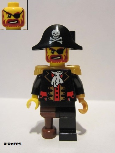 lego 2009 mini figurine pi081 Captain Brickbeard  