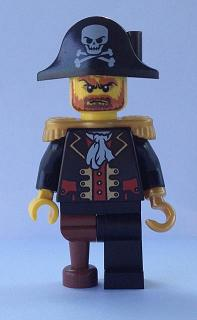 lego 2013 mini figurine pi142 Captain Brickbeard No Eyepatch 