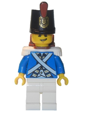 lego 2015 mini figurine pi154 Bluecoat Soldier 3 Lopsided Grin 