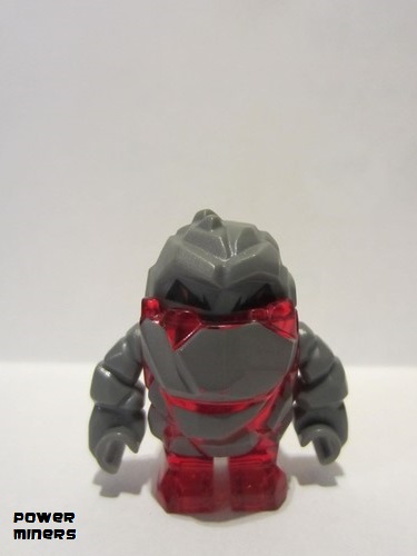 lego 2009 mini figurine pm003 Rock Monster - Meltrox Trans-Red 