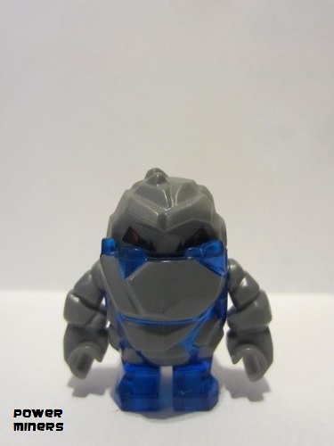 lego 2009 mini figurine pm004 Rock Monster - Glaciator Trans-Dark Blue 