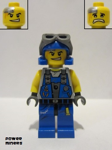 lego 2009 mini figurine pm014 Power Miner - Engineer Goggles 