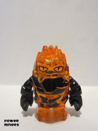 lego 2010 mini figurine pm025 Rock Monster - Firax Trans-Orange 