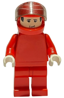 lego 2004 mini figurine rac022 F1 Ferrari - M. Schumacher With Helmet - without Torso Stickers 