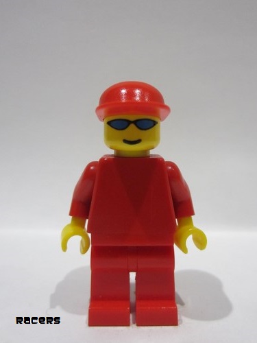 lego 2005 mini figurine rac026 F1 Ferrari Truck Driver Without Torso Sticker 