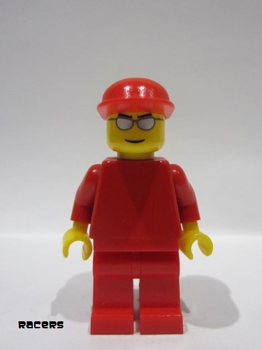 lego 2006 mini figurine rac030 F1 Ferrari Engineer Without Torso Stickers 