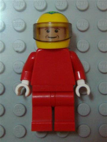 lego 2007 mini figurine rac036 F1 Ferrari - F. Massa With Helmet Yellow Printed - without Torso Stickers 