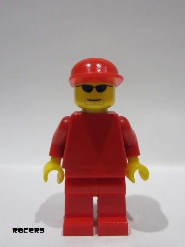 lego 2009 mini figurine rac045 F1 Ferrari Engineer Without Torso Sticker 