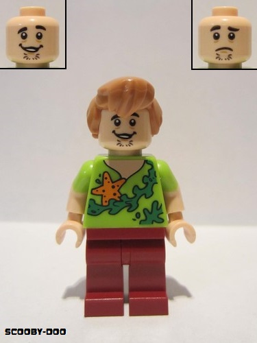 lego 2015 mini figurine scd012 Shaggy Rogers Seaweed and Starfish Shirt 