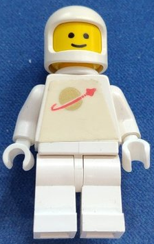lego 1979 mini figurine sp063 Classic Space White with Airtanks, Stickered Torso Pattern 
