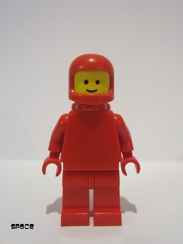 lego 1979 mini figurine sp127 Classic Space Red with Airtanks, Torso Plain 