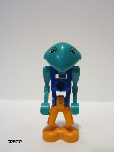 lego 2001 mini figurine lom018 LoM Martian Blue Body, Orange Legs 