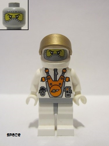 lego 2007 mini figurine mm002 Mars Mission Astronaut With Helmet and Balaclava 