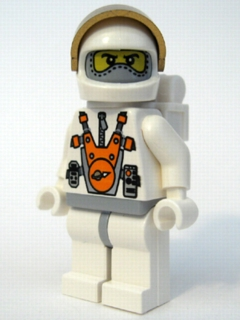 lego 2008 mini figurine mm013 Mars Mission Astronaut With Helmet, Balaclava and Backpack 