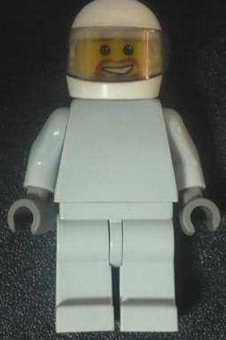 lego 2008 mini figurine sp088 Star Justice Astronaut 3 Without Torso Sticker (beard around mouth) 