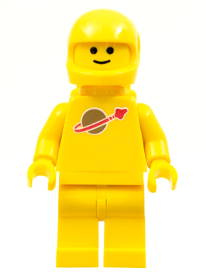lego 2009 mini figurine sp007new Classic Space Yellow with Airtanks and Motorcycle (Standard) Helmet (Reissue) 
