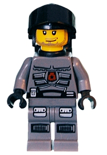 lego 2009 mini figurine sp099 Space Police 3 Officer 5 Airtanks 