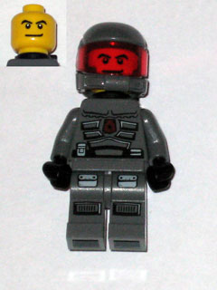 lego 2010 mini figurine sp118 Space Police 3 Officer 14 Airtanks 
