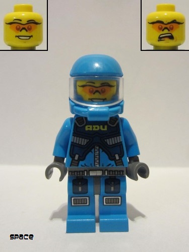 lego 2011 mini figurine ac015 Alien Defense Unit Soldier 1 Dark Azure Hips 