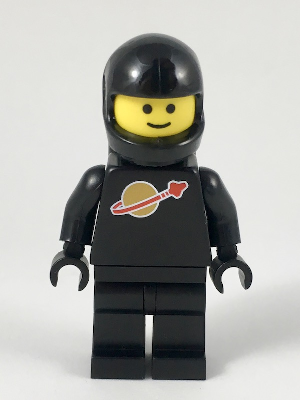 lego 2012 mini figurine sp003new2 Classic Space Black with Airtanks and Motorcycle (Standard) Helmet, Logo High on Torso (Second Reissue) 