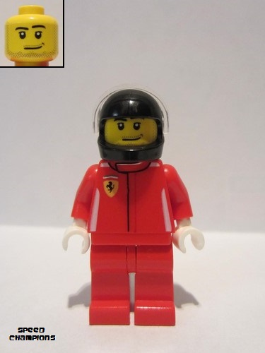 lego 2015 mini figurine sc001 Ferrari Race Car Driver 1  