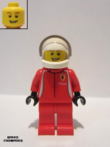 lego 2015 mini figurine sc007 Ferrari Race Car Driver 2  