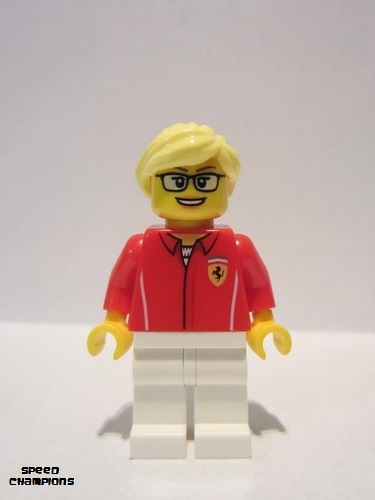 lego 2017 mini figurine sc049 Ferrari Engineer Female 
