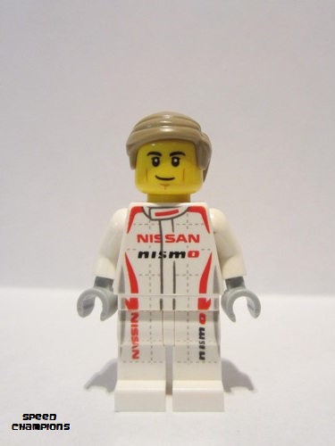 lego 2020 mini figurine sc081 Nissan GT-R Nismo Driver  