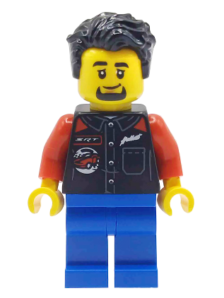 lego 2025 mini figurine sc137 Dodge Challenger SRT Hellcat Driver