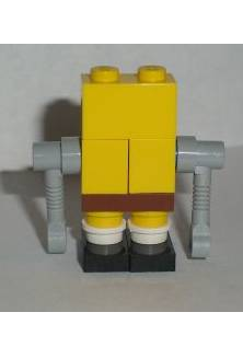 lego 2007 mini figurine bob009 Robot SpongeBob Without Sticker Sans autocollant