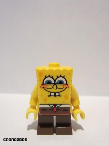 lego 2009 mini figurine bob019 SpongeBob Smile with Squint Sourire avec strabisme