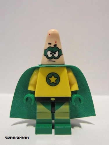 lego 2011 mini figurine bob026 Patrick Super Hero Super héros