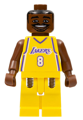lego 2003 mini figurine nba001 NBA Kobe Bryant Los Angeles Lakers #8 (Home Uniform) 