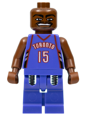 lego 2003 mini figurine nba007 NBA Vince Carter Toronto Raptors #15 (Road Uniform) 