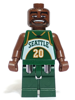 lego 2003 mini figurine nba009 NBA Gary Payton Seattle SuperSonics #20 