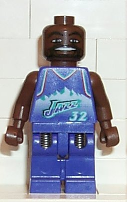 lego 2003 mini figurine nba012 NBA Karl Malone Utah Jazz #32 