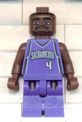 lego 2003 mini figurine nba013 NBA Chris Webber Sacramento Kings #4 
